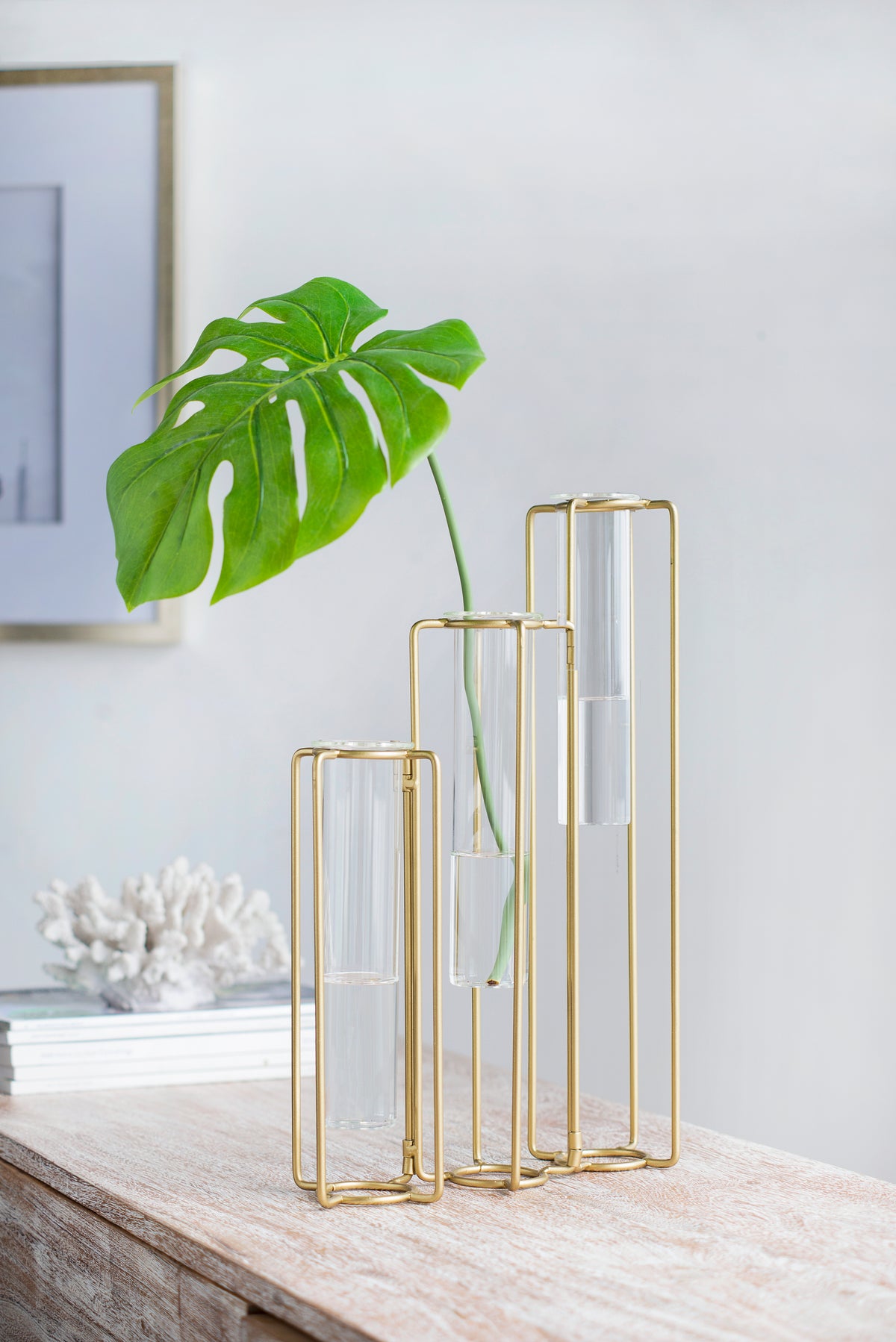 8.5x2.8x15.3 Oversized Pedestal Beaker Vase - image 6