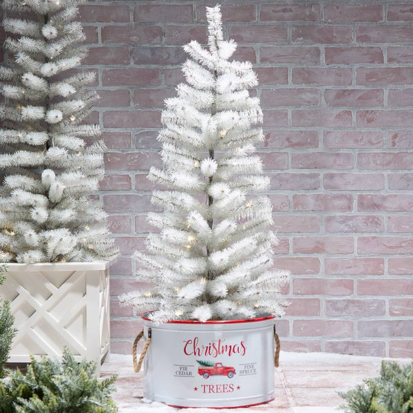 Outdoor Lighted Tinsel Tree 36 or 48 Inches | The Lakeside Collection