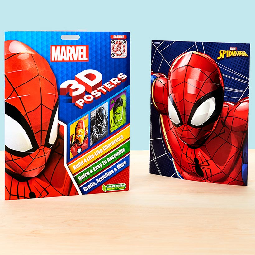 Licensed 3D Kids Activity Books - Filled with Puzzles & Coloring Fun#select-book_marvel