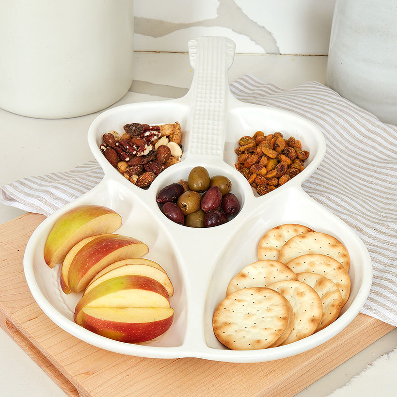 Dolly Parton Tableware - Mugs, Dip Bowl, Platter, or Condiment Set#select-item_chip-and-dip-guitar