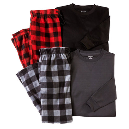 4-Pc. Thermal and Fleece Pajama Sets