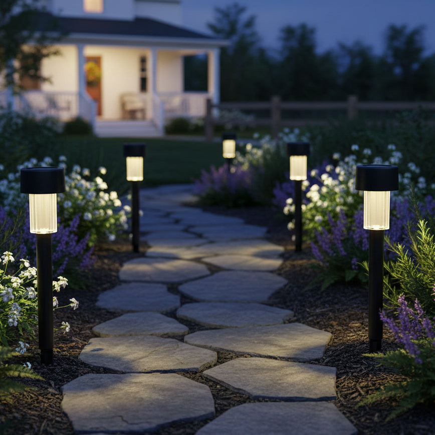 4-Piece Solar Garden Lights Set – Energy-Efficient Outdoor Lighting