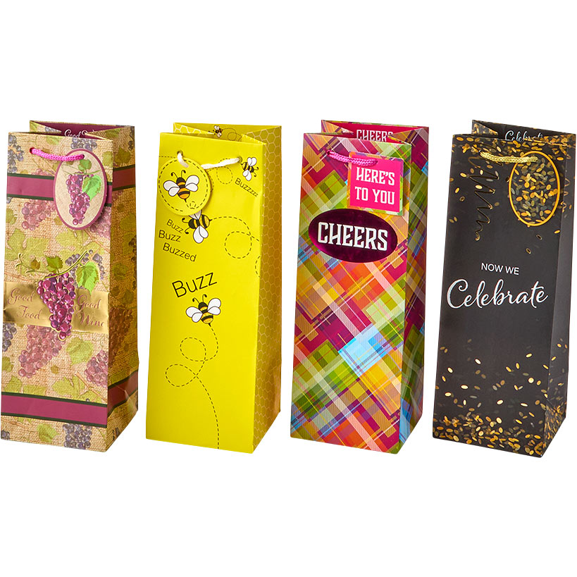 Wine Gift Bag Set - 4-Pk.