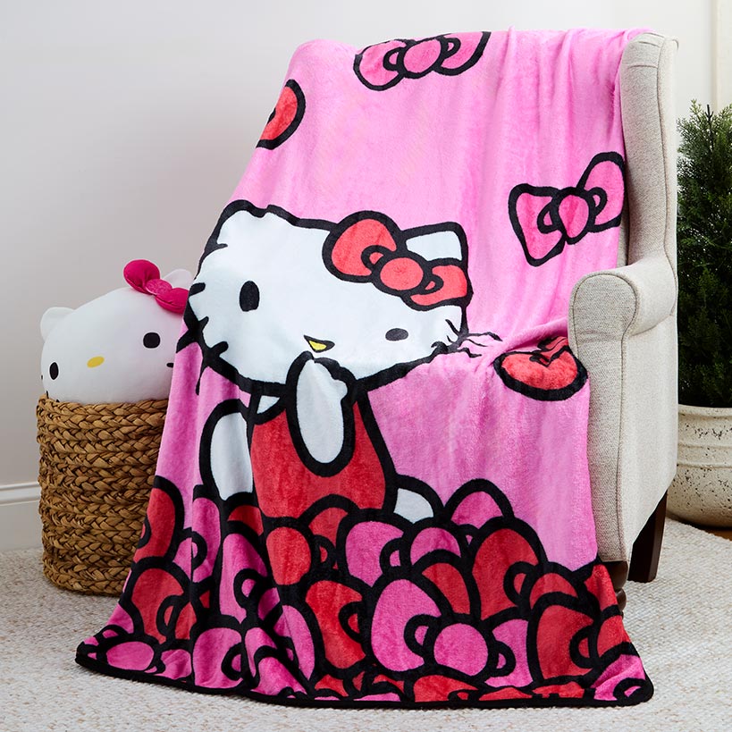 Kids' Popular Character Silk Touch Throw 46" x 60"#select-throw_hello-kitty