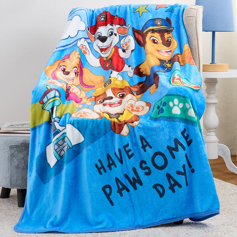 Kids' Popular Character Silk Touch Throw 46" x 60"#select-throw_paw-patrol