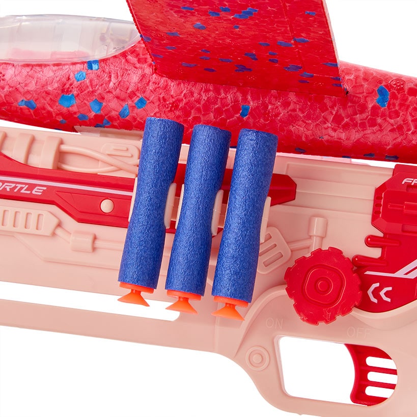 Airplane Launcher And Foam Ball Dart Blaster Gun Kids Fun Shooting Set