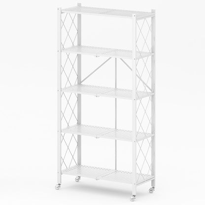 Heavy Duty Foldable Storage Shelving Unit - 5-Tier
