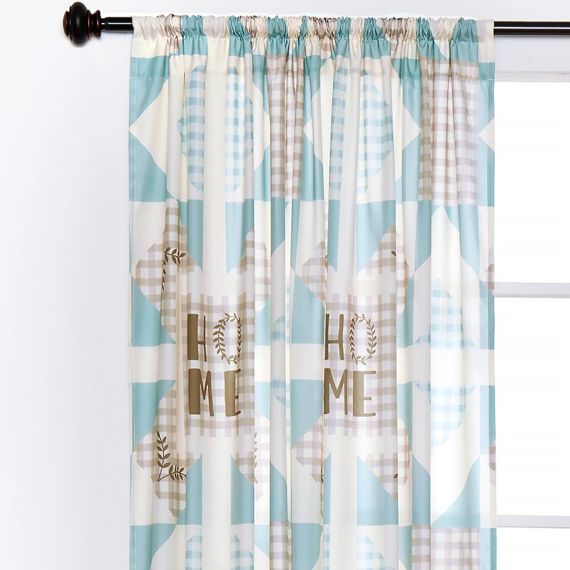 Home Pattern Check Window Panel 50" x 63" or 50" x 84"