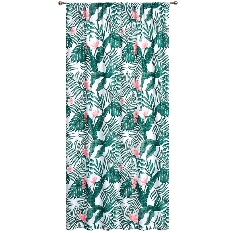 Palm Floral Window Panel 50" x 63" or 50" x 84"