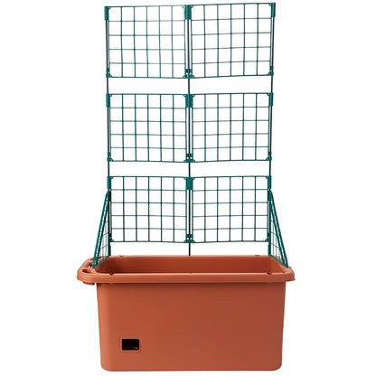 Vegetable Planter With Wheels And Trellis - 58 Inch Self Watering