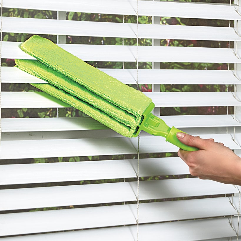 Jumbo Microfiber Blind Duster Tool With 2 Refills Machine Washable