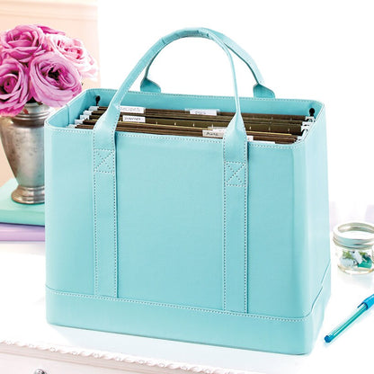 Chic Portable File Organizer Tote for Office