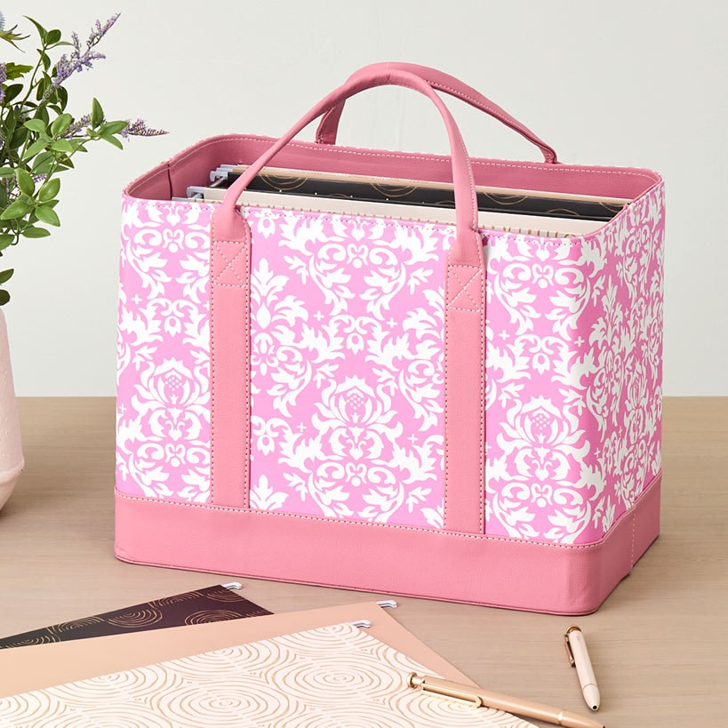 Chic Portable File Organizer Tote for Office | The Lakeside Collection