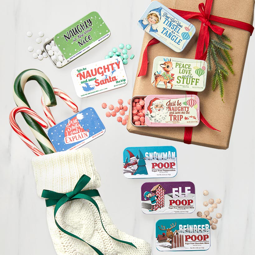 Mint Tins Novelty Christmas Design Set of 3
