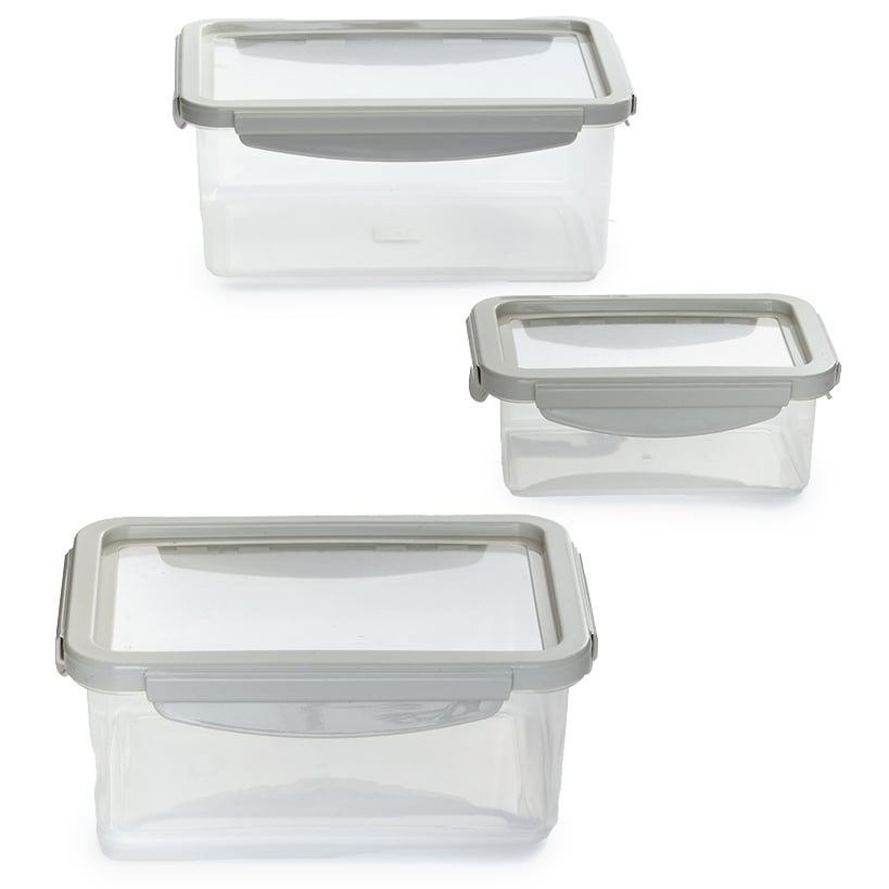 Food Container Set with Silicone Stretch Lids - 6-Pc.