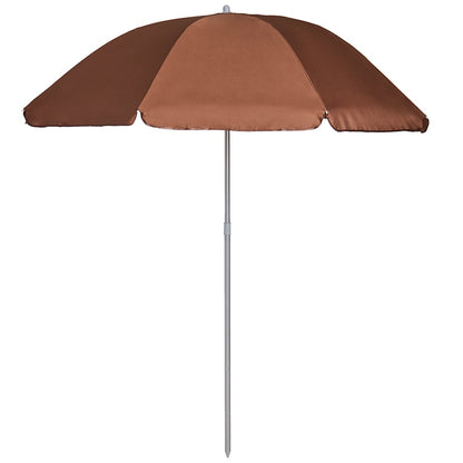 6-Pc. Outdoor Garden Glass Table Furniture Set with Chairs and Umbrella