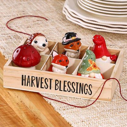 Thanksgiving Salt and Pepper Set 6 Pc.
