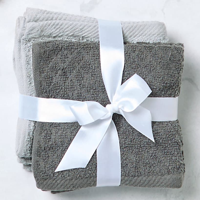 Cotton Washcloth 6 Piece Set#select-color_gray