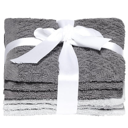 6-Pc. Grey Washcloth Set