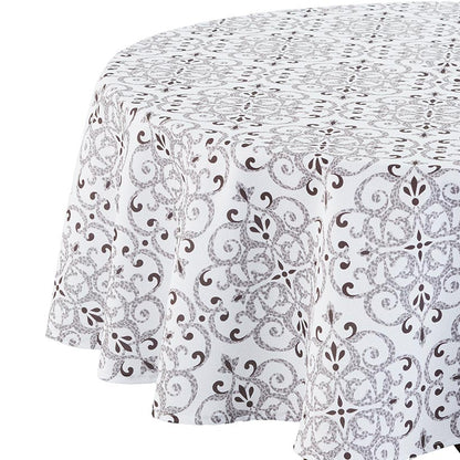 Outdoor Patio Tablecloth with Umbrella Hole and Zip: Round or Rectangular