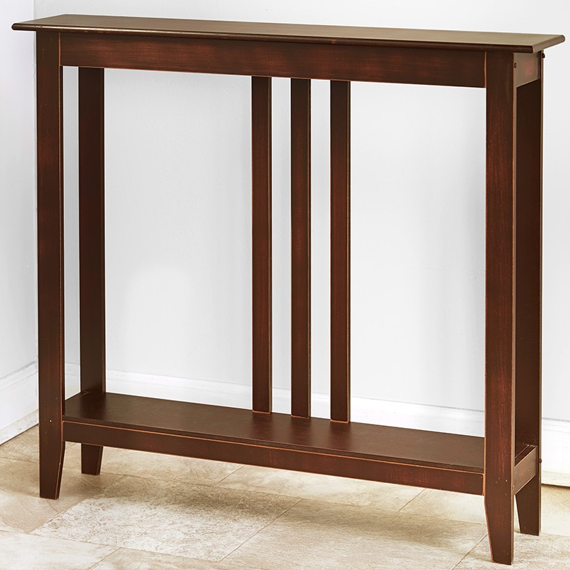 Narrow Entryway Wood Console Accent Table - 32"H#select-color_dark-brown