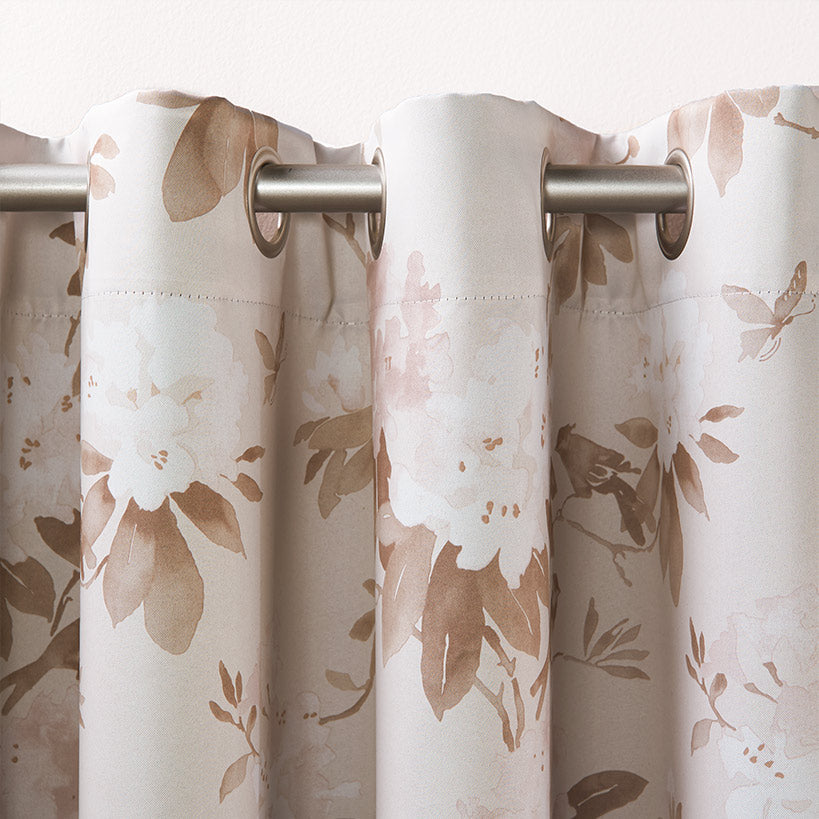 Floral Printed Blackout Curtains