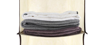 J&V TEXTILES Hanging Closet Organizer, 6-Shelf 10-Shelf Closet Hanging Storage Shelves