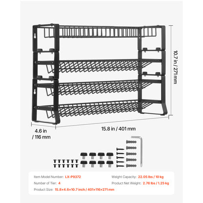 Spice Rack Organizer for Cabinet Kitchen Countertop Seasoning Organizer 18x11 in - image 12
