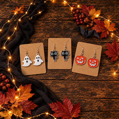 6-Pk Halloween Earrings