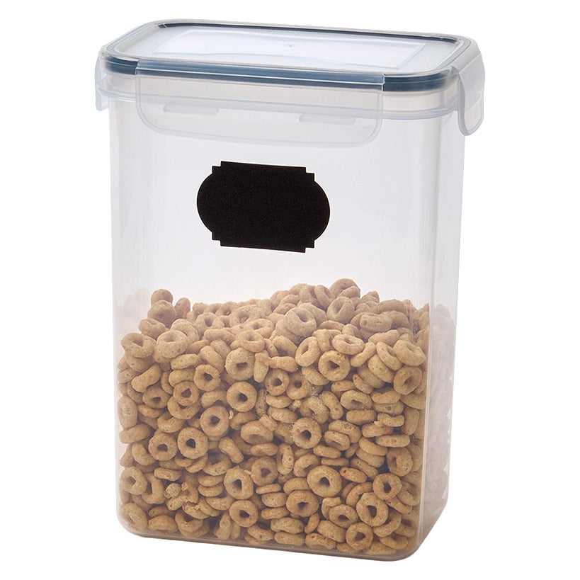 Pantry Food Storage Containers with Labels – Set of 7
