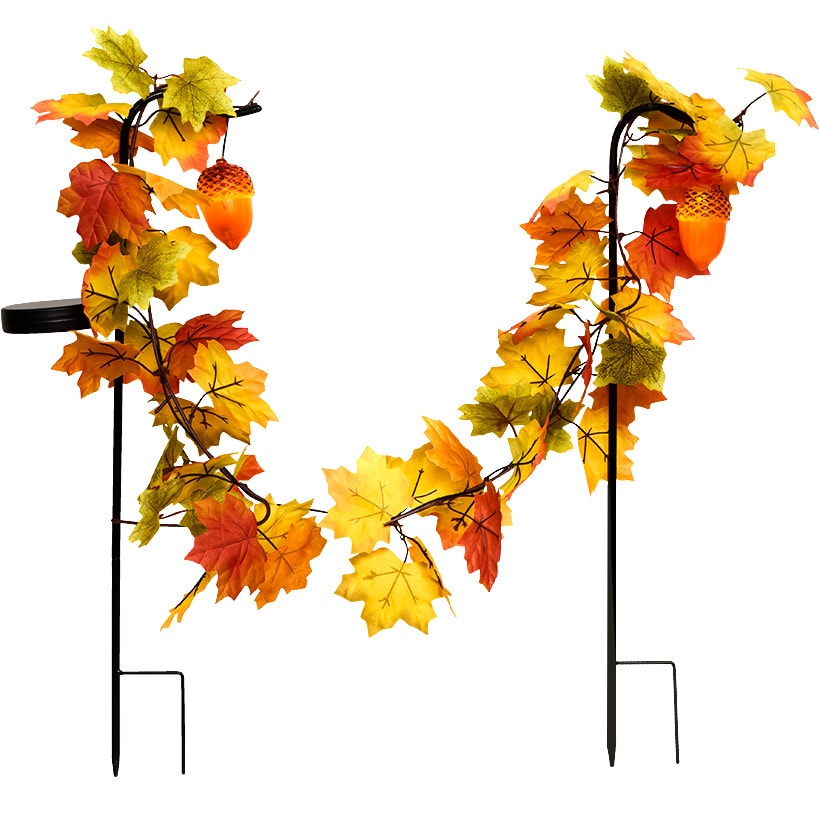 Solar Acorn Stakes Set of 2
