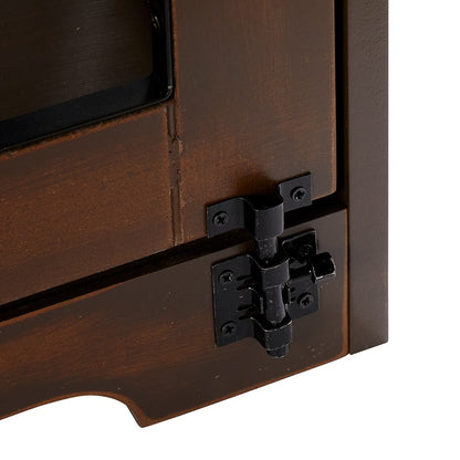 Rustic Sliding Barn Door Pet Crate