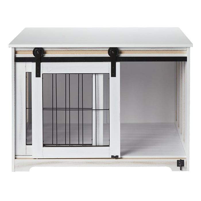 Rustic Sliding Barn Door Pet Crate | The Lakeside Collection