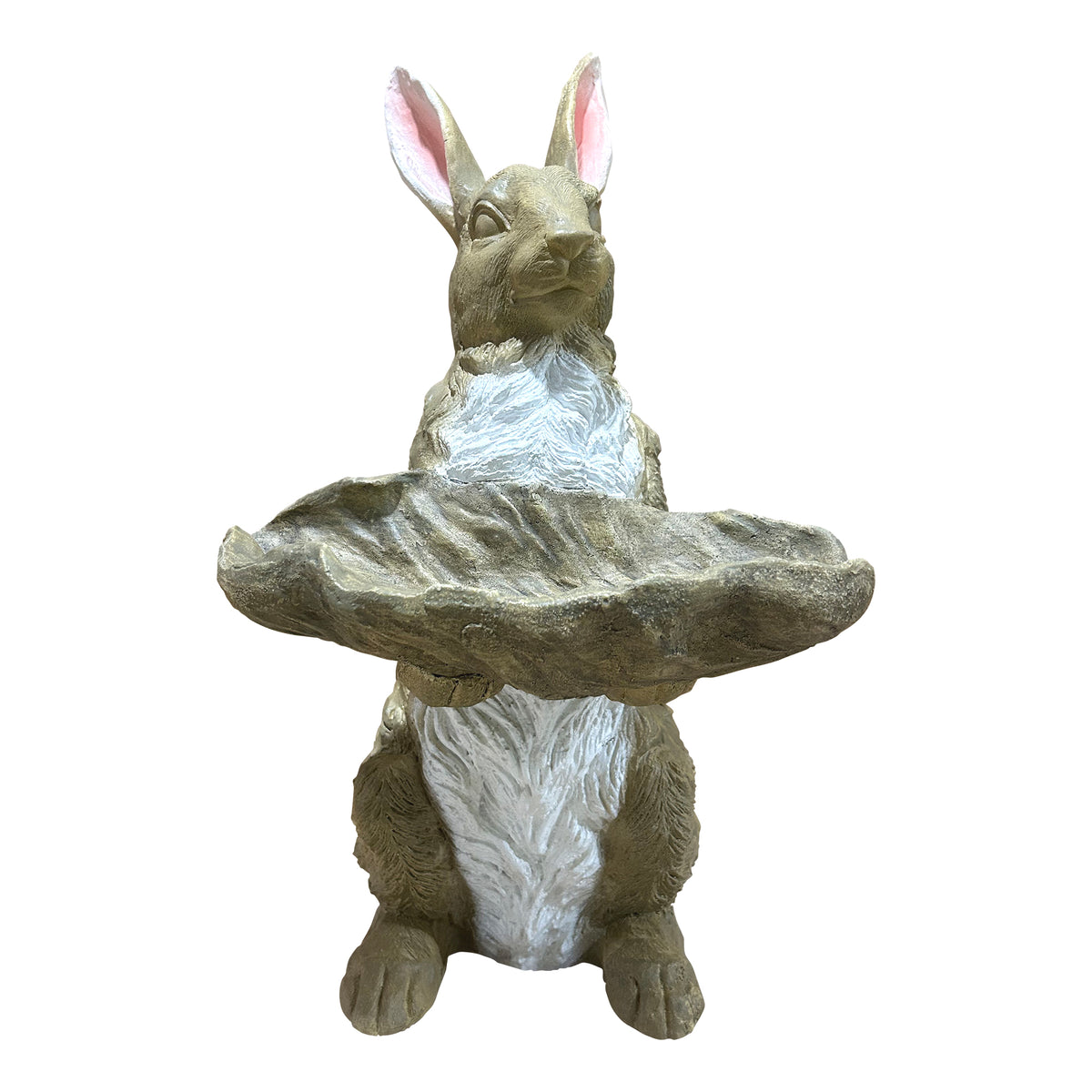 Magnesium Oxide Bunny Statue Holding Decor Hand-Painted Rabbit Sculpture Garden Lawn Ornament - image 4