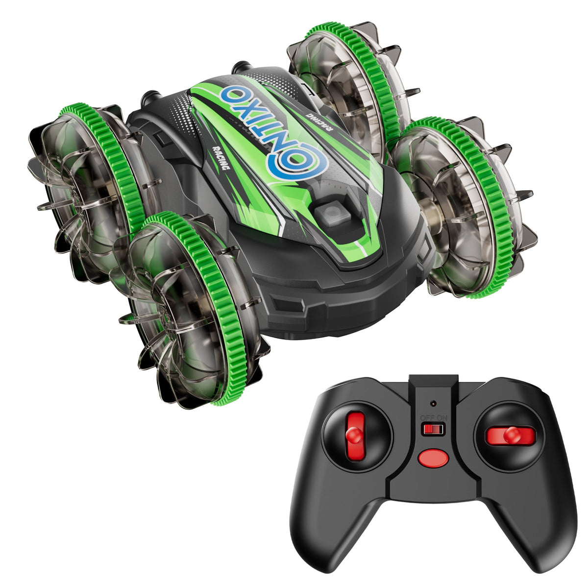 Contixo AV1 Amphibious RC Car | 4WD Remote Control Land & Water Stunt Vehicle