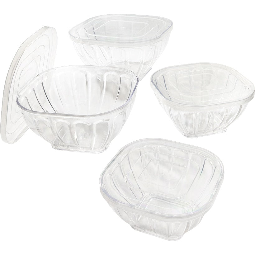 Clear Storage Containers Nesting 8 Pc Set