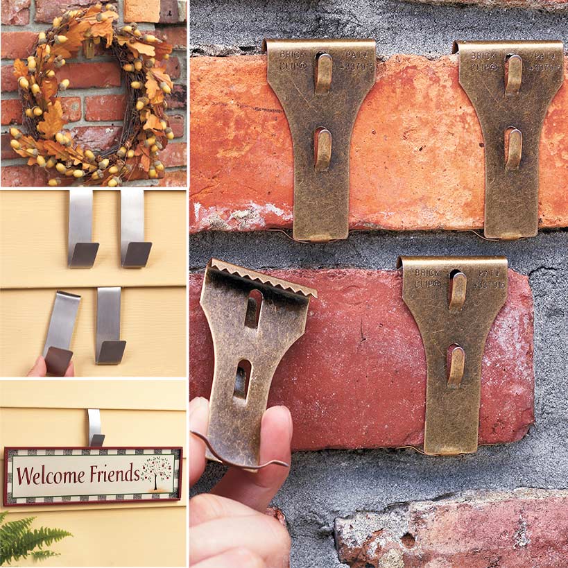 Brick or Siding Clips-Secure, Repositionable, for Indoor/Outdoor Use
