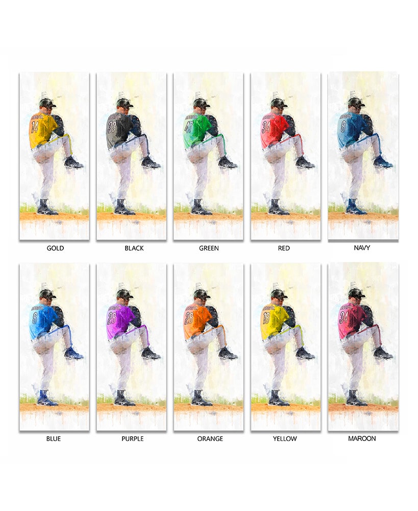 Personalized Baseball Player Wall Plaques#select-player_pitcher