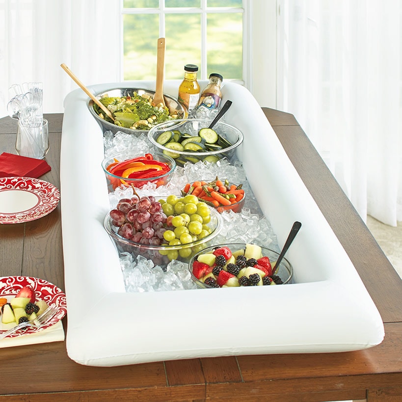 Inflatable Buffet Cooler for Drinks - Party, BBQ, Outdoor#select-item_white