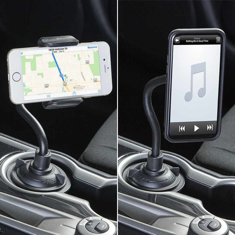Universal Flexible Car Cup Phone Holder Magnetic Or Non-Magnetic