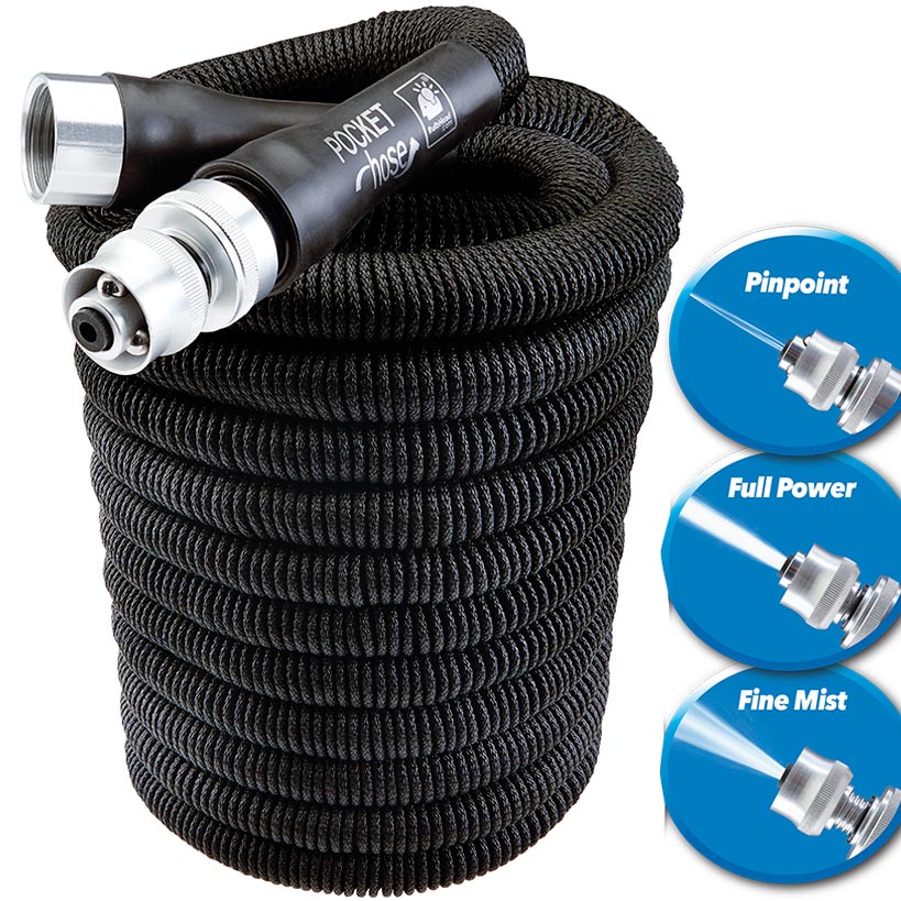 Pocket Hose® Silver Bullet™ - Lightweight, Expandable, Garden Hose