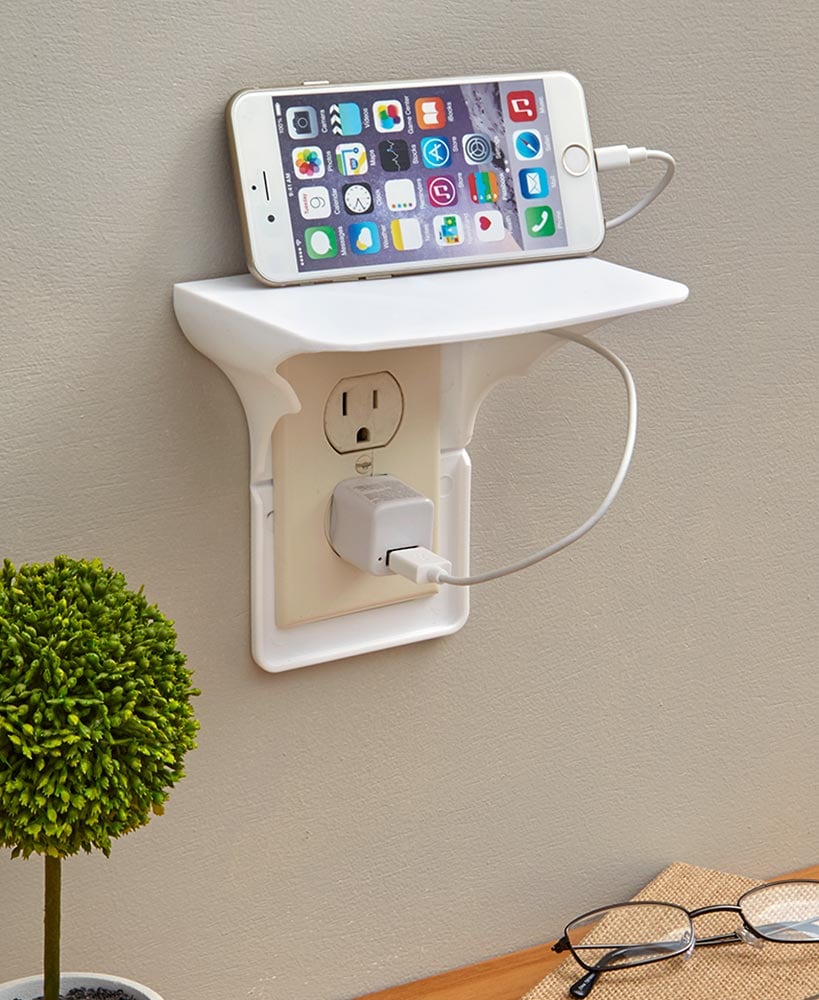 Outlet Shelf Wall Holder Set of 2
