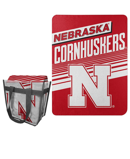 Collegiate Fleece Throw with Tote