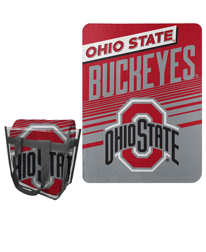 Collegiate Fleece Throw with Tote