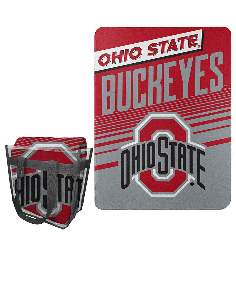 Collegiate Fleece Throw with Tote