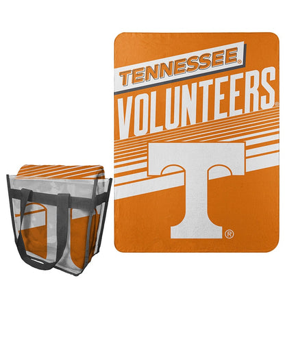 Collegiate Fleece Throw with Tote