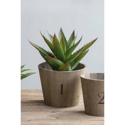 Set of 3 Thornton Flower Planter, L:8.3x8.3x6.5", M:6.8x6.8x6.1", S:5.3x5.3x5.1" - image 4
