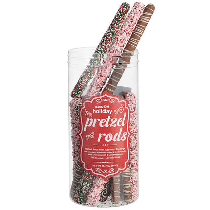 Holiday Gourmet Chocolate Covered Pretzel Tub in Assorted Flavors