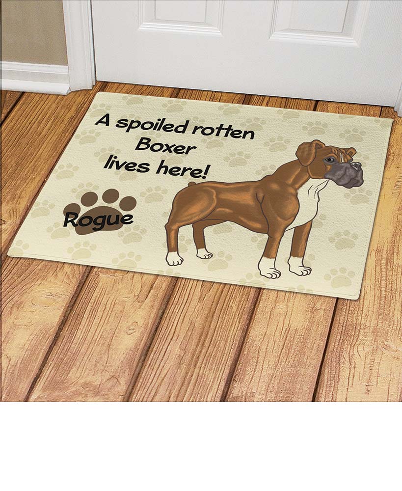 Personalized Spoiled Dog Breed Doormats