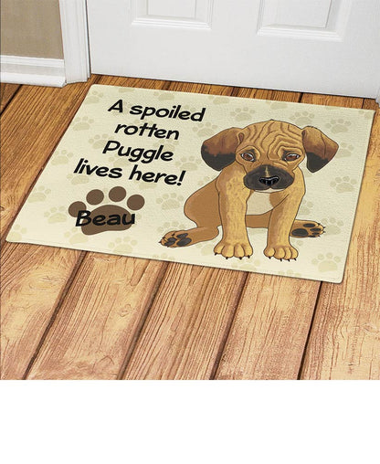 Personalized Spoiled Dog Breed Doormats